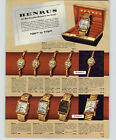 1956 Paper Ad 4 Pg Benrus Wrist Watch Citation Walter Ocean Shark 21 Jewel Hawk