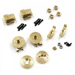 Yeah Racing Brass Upgrade Set Cover Knuckles Hubs -For Traxxas TRX-4M TR4M-S01GD - Picture 1 of 4