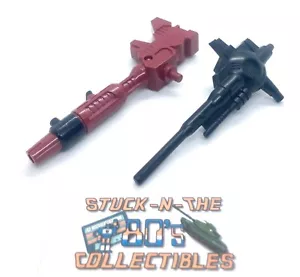 1986 G1 Transformers Metroplex Left Black and Left Red Cannons Great Condition - Picture 1 of 2
