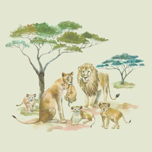Serpientes Zoo Safari LEONES 20 Serpientes de cóctel Safari Serpientes Decoupage Animales - Imagen 1 de 4