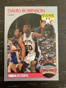 1990-91 DAVID ROBINSON ROOKIE OF THE YEAR SPURS BASKETBALL CARD #270 NAVY - Picture 1 of 2