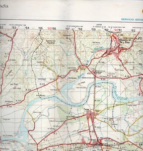 MAPA TOPOGRAFICO "LORA DEL RIO" 13-39 (963) ESCALA 1:50000 # 1542 - Imagen 1 de 1