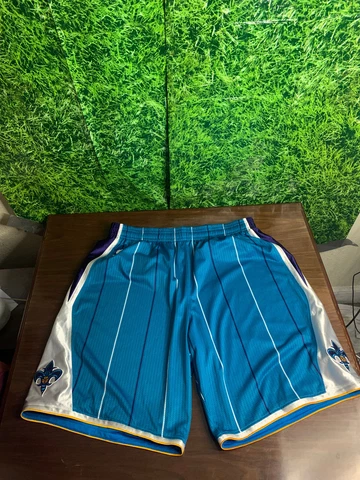 2010-11 New Orleans Hornets Basketball Issued Game Shorts Adidas Blue Size 3XL+2 Cover