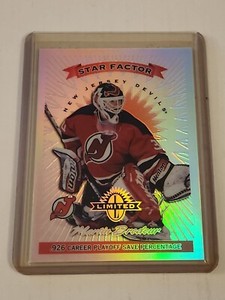  1997-98 Donruss Limited Martin Brodeur Star Factor Limited Exposure /25