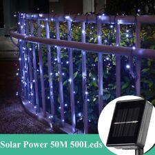 22M LED Solar Powered Fairy String Lights Waterproof Garden Party Warm White