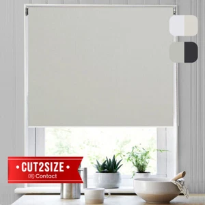 Roller Blinds 100% Blockout Thermal Window Blinds for Any Rooms 220cm Drop - Picture 1 of 13