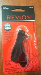 Revlon Twist & Clip Nail Clipper with file inside new - Picture 1 of 1