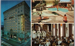 Postal multivista Pioneer International Motor Hotel Tucson, Arizona - Imagen 1 de 2