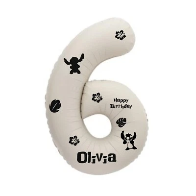 MISS STIXX Stitch Personalised Lilo & Stitch (STICKER ONLY) for Balloons Party Birthday