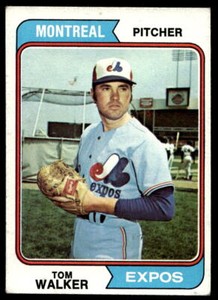 1974 Topps 193 Tom Walker   Montreal Expos  Baseball Card