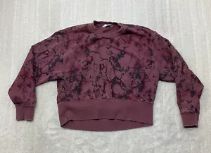 Joy Lab Womens Size XS Cropped Tie Dye Long Sleeve Pullover Sweatshirt - Picture 1 of 12