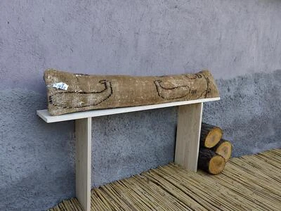 Kilim Lumbar 8x48 in Long Lumbar pillow Turkish Rug Pillow Long bed pillow wool - Image 1 of 4