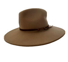 WYETH Billie Rancher 100% Wool Felt Cowboy Hat One Size Taupe
