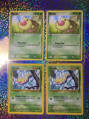 Pokemon Regular Weedle: Unlimited Base Set 2 100/130; EX Delta Species 87/113 - Image 1 of 4