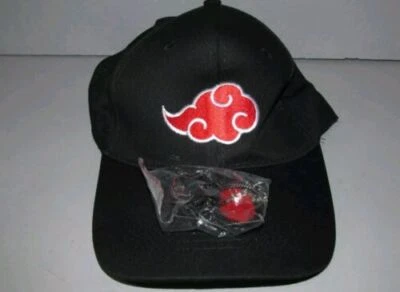 Gorra de béisbol con collar Naruto Hat ajustable Snapback Uchiha Akatsuki Logo Foto 1 de 4