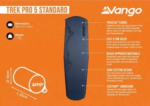 Vango Trek PRO 5 Standard Self Inflating Mattress - Picture 1 of 7