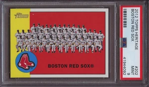 2012 Topps Heritage 202 Boston Red Sox PSA 9 Mint - Picture 1 of 1