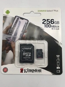 Memory Card Kingston Micro SD Card SDHC SDXC TF Class 10 32GB 128GB 256GB  - Picture 1 of 12