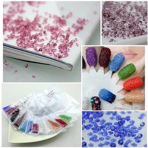1.2mm Crystal Pixie Nail art Micro Zircon Mini Rhinestone 3D Tips DIY Decoration - Picture 1 of 20