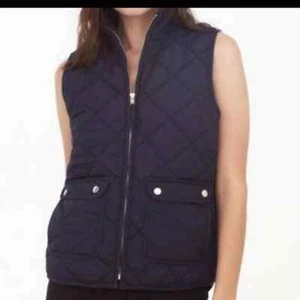 Thread & supply  blue zip front Puffer quilted vest size small - Picture 1 of 7
