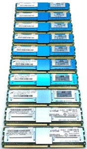 (LOT OF 10) Micron Crucial MT36HTF25672FY-667B3E3 2GB PC2-5300F DDR2-667 Memory - Picture 1 of 4