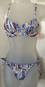 B Swim Sexy Aruba Multi Underwire Two Piece Bikini Swimsuit Bathing Suit Small - Picture 1 of 5