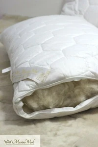 Merino Wool Equilibrio Standard Letto Cuscino Cotone Cover 45 X 75 CM - Foto 1 di 11
