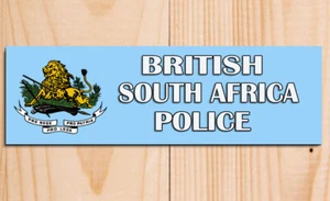 British South Africa Police BSAP military metal plaques signs poster image - Picture 1 of 2