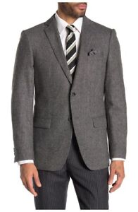 $598 Brand New John Varvatos Gray Bleeker Blazer Jacket 38R