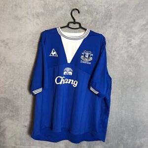 Everton Jersey Home koszulka piłkarska 2009 - 2010 Niebieska Le Coq Sportif Męska Rozmiar 3XL