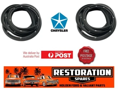 CHRYSLER VALIANT VJ CJ VK CK CL CM SEDAN UTE VAN WAGON FRONT DOOR SEALS PAIR (2) - image 1 of 3