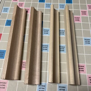 Vintage Selchow & Righter Scrabble 1948 Wooden Tile Holders Replacement Part - Picture 1 of 3