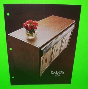 Rockola 456 Original Jukebox FLYER 1975 Phonograph Music Console Promo Artwork - Picture 1 of 3
