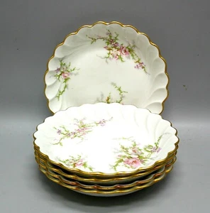 Haviland ROSALINDE (FRANCE) 4-1/4" Coasters SETS OF FIVE More Items Here - Picture 1 of 2