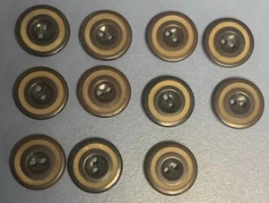 VINTAGE Lot BUTTONS Round 2 Hole Tan Beige Brown - Picture 1 of 4