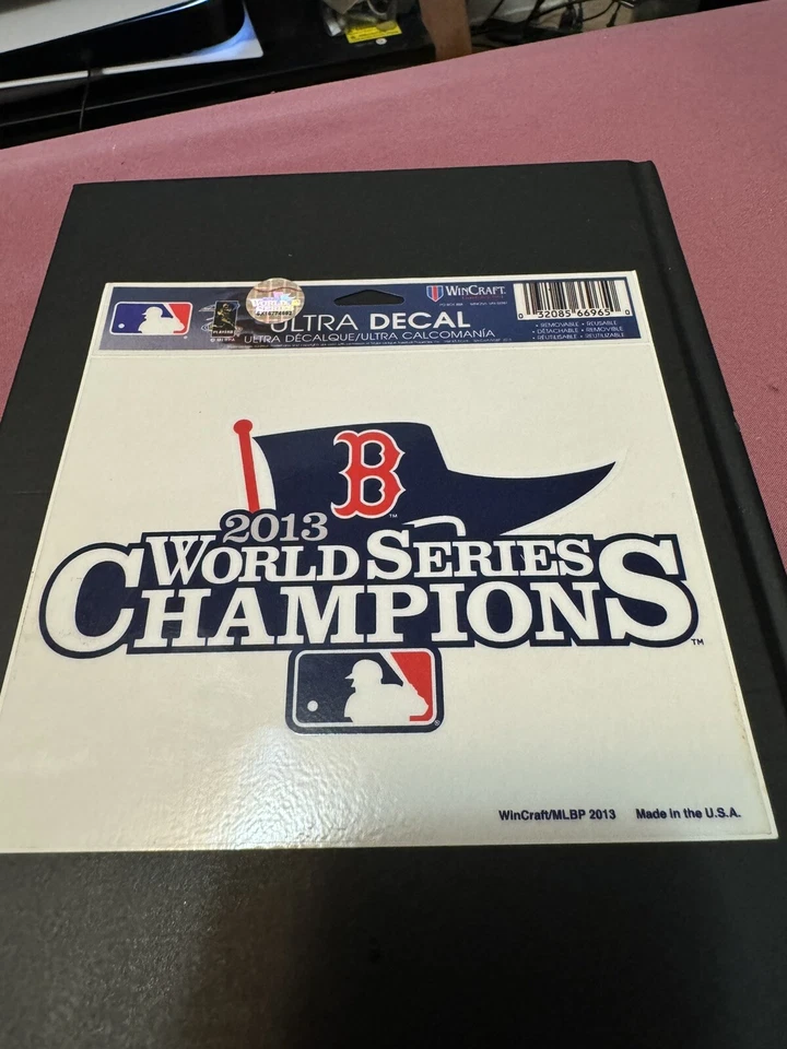 Boston Red Sox 2013 World Series Champions 5x6 Decal Removable Reusable MLB LICE - Image 1 of 1