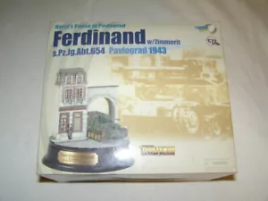 Dragon Armor sPzJgAbt 654 Ferfinand w/Zimmerit 1943 Diorarmor Die-Cast 1:72 New - Picture 1 of 2