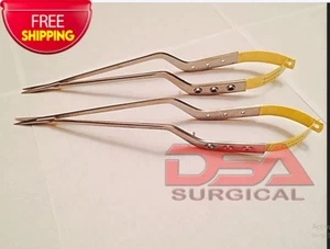 Lot of 2 Yasargil Micro Bayonet Scissors 9" - Picture 1 of 3