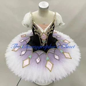Professional Ballet Tutu Costume Harlequinade Millions Clown Lilac/Black XS XXS - Picture 1 of 6