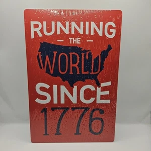 Open Road Brands Running the World Since 1776 Aluminum Wall Art Decor - Picture 1 of 12