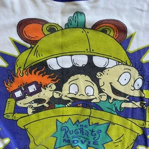 Vintage 1998 Rugrats Movie Long Sleeve Tee Youth Size Medium/Large Nickelodeon - Picture 1 of 7