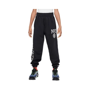 Nike Sportswear Club Fleece Girls' Loose Pants (Black/White) - Picture 1 of 1