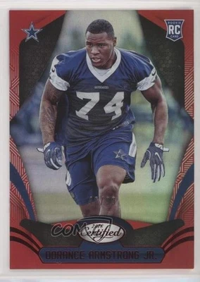2018 Certified Rookies Mirror Red /99 Dorance Armstrong Jr #175 Rookie RC - Image 1 of 2