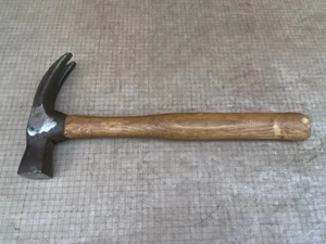 Vintage K.M. 18 oz. Claw Rip Hammer Wood Handle Old Used Hand Made Tool Nice - Picture 1 of 14
