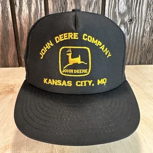 John Deere Kansas City Missouri Sombrero Snapback Gorra Tractores Louisville MFG Años 80 Años 90 - Imagen 1 de 9