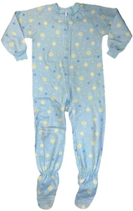 CARTER'S Kids Size 5 | 39-44 lbs Blue Footie Sleeper Zip-up Bodysuit EUC!!! 🍀 - Picture 1 of 18