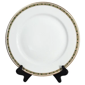 Theodore Haviland Schleiger 1255 Dinner Plate Gold Green Trim Limoges France 10” - Picture 1 of 9
