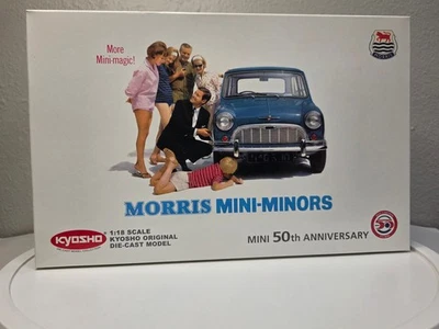Kyosho 0105W Morris Mini-Minors (MINI 50th Anniv) 1: 18 压铸模型 - 白色 — 第 1/4 张图片