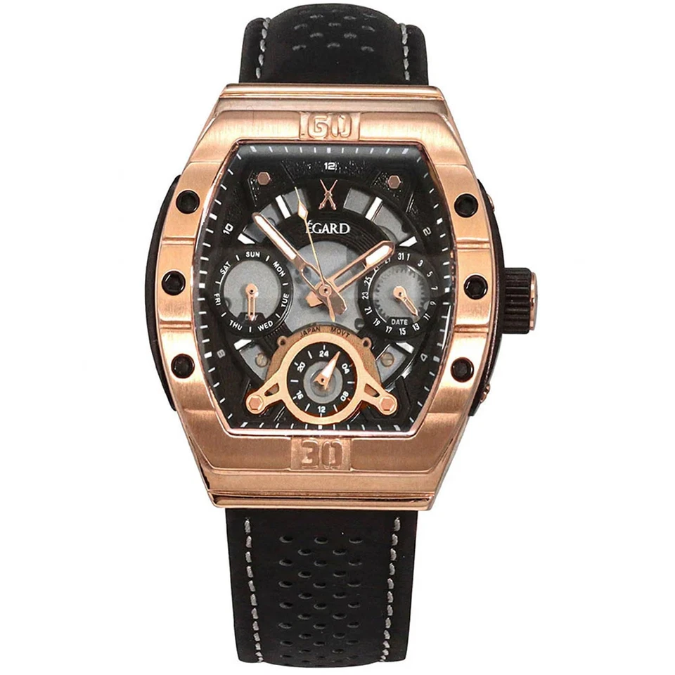 Reloj para mujer Egard Patriot rosa esfera negra - WCH-5076-M0H391 Foto 1 de 1