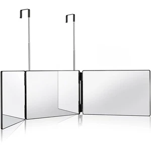 Espejo de corte de pelo triple de 3 vías, espejo de 360 grados para corte de pelo, afeitado, Groo - Imagen 1 de 9